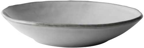 Dutch Rose Plate Deep 23,5 cm Light Grey