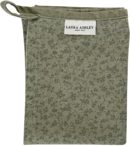 Laura Ashley Teatowel Sage green Wild Clematis 50x70cm