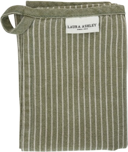 Laura Ashley Teatowel Sage green Stripe 50x70cm
