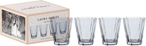 Laura Ashley Giftset 4 Glass Tumbler Clear 