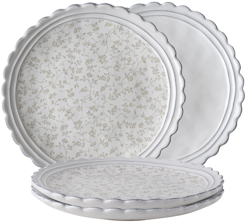 Laura Ashley Set 4 plates irregular 20 cm Wegter