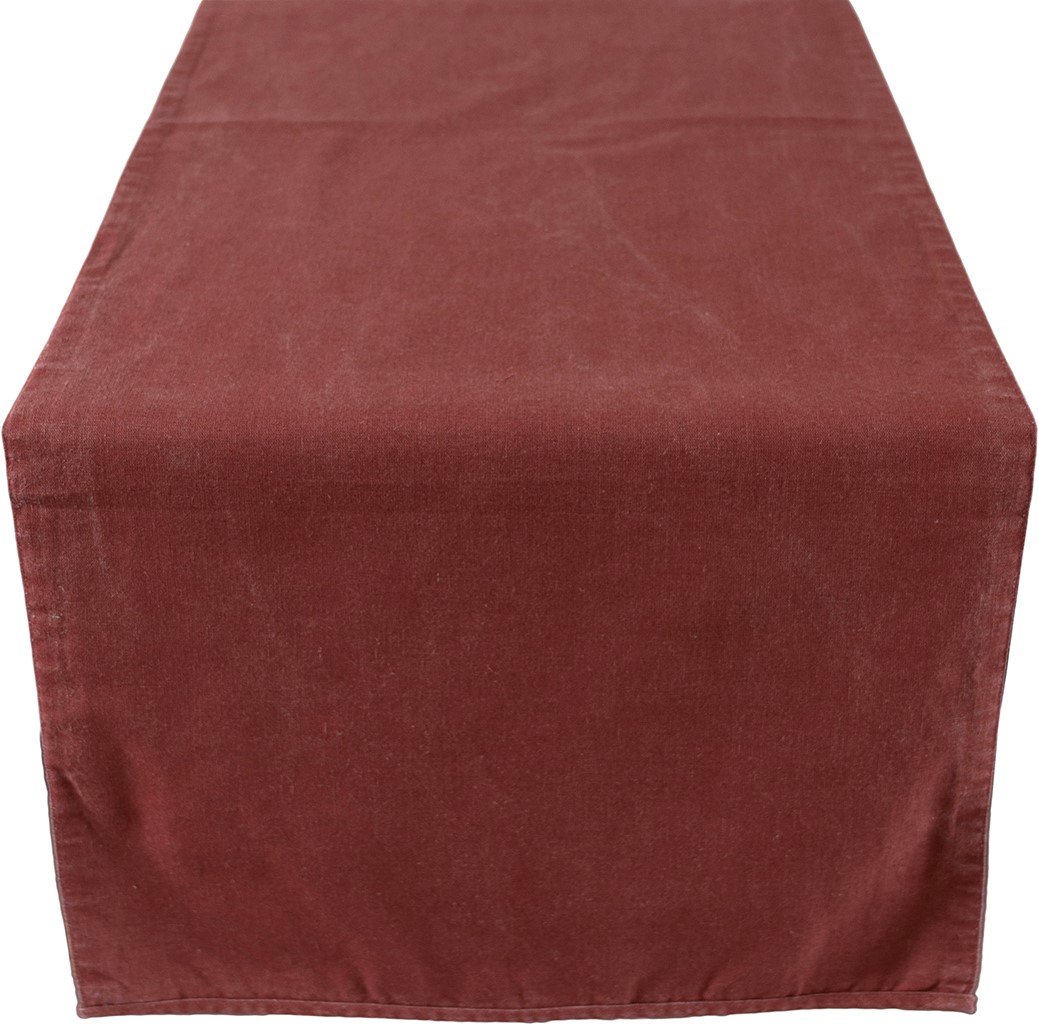 Laura Ashley Tablerunner Oxblood Red Double Sided Uni/Daniela 40x150cm Wegter
