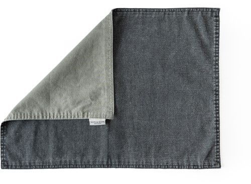 Dutch Rose Placemat 45x35 cm double green-grey