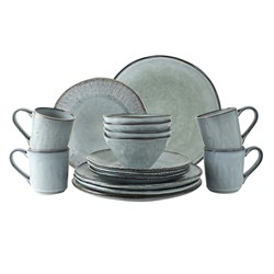 Dutch Rose Giftset 16 Delig Servies Blauw