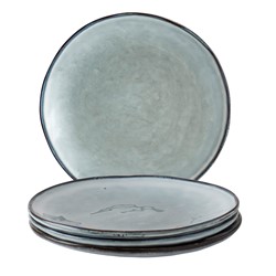 Giftset 4 Plates 26,5cm Blue Dutch Rose Organic