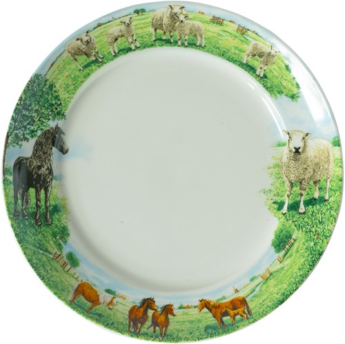 Wiebe van der Zee Plate 21 cm Horse/Sheep