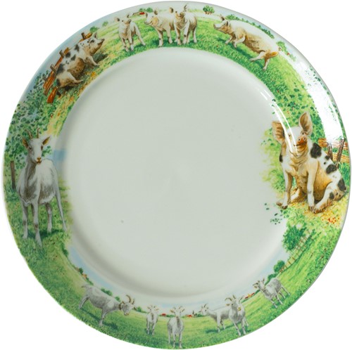 Wiebe van der Zee Plate 21 cm Goat/Pig