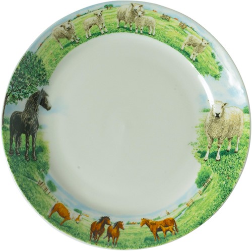 Wiebe van der Zee Plate 18 cm Horse/Sheep
