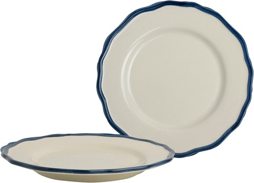 Giftset 2 Plates 21 cm Solid Blue