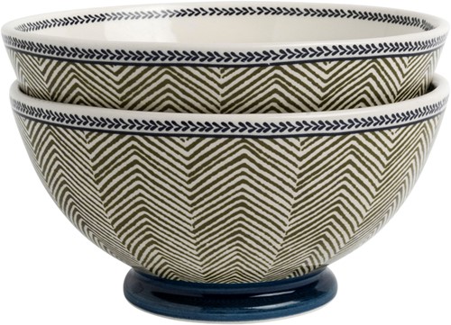 Giftset 2 Bowls 15,5 cm Edwin Blue Sage