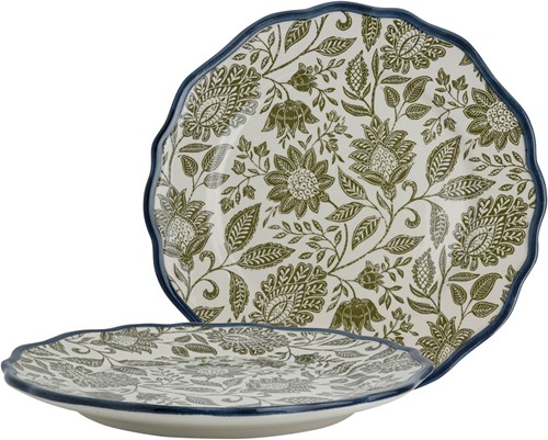 Giftset 2 Plates 27 cm Hedingham Blue Sage