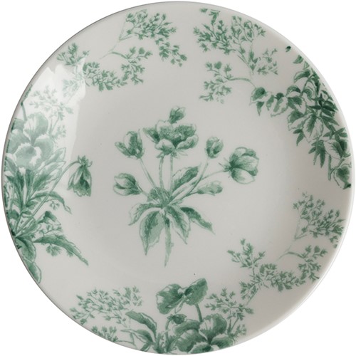 Plate 12 cm Flowers groen