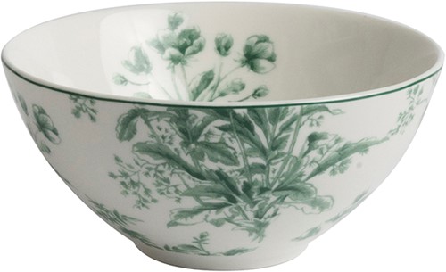 Bowl 13 cm Flowers green