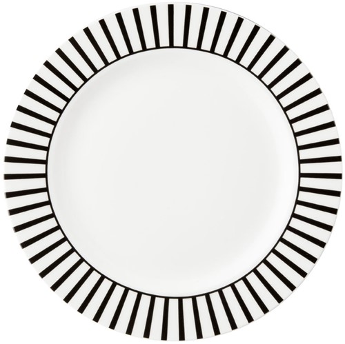Dutch Rose Cakeplate 18 cm Stripe Black