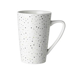 Dutch Rose Mug XL White Glitter 43 cl.