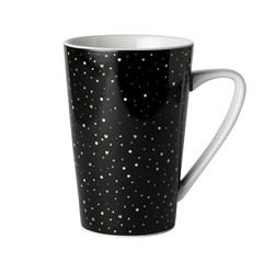 Dutch Rose Mug XL Black Glitter 43 cl.