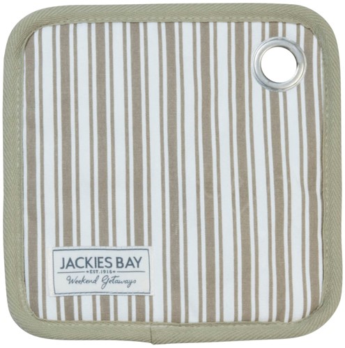 Jackies Bay Potholder Stripe Grey