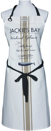 Jackies Bay Apron Stripe Grey