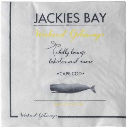 Jackies Bay Set 20 Napkins Paper