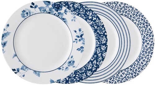 Laura Ashley Giftset 4 Plates 20 cm Assorted