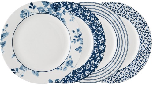 Laura Ashley Giftset 4 Plates 23 cm Assorted