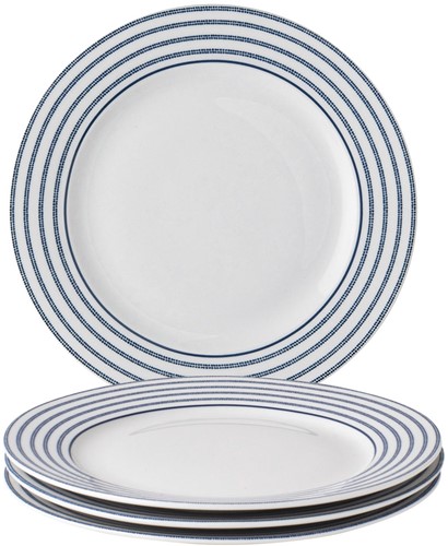Laura Ashley Giftset 4 Plates 20 cm Candy Stripe