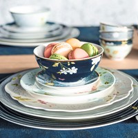 Laura Ashley Plate 20 cm Cobblestone Pinstripe-3