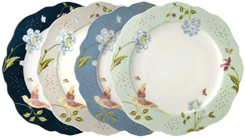 Laura Ashley Giftset 4 Plates 24,5 cm Assorted