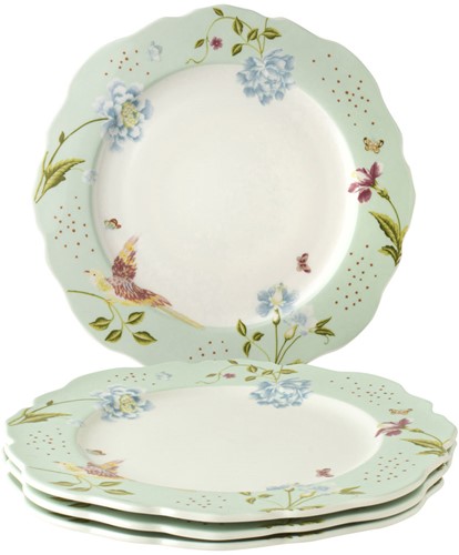 Laura Ashley Giftset 4 Plates 24,5 cm Mint Uni
