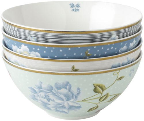 Laura Ashley Giftset 4 Bowls 16 cm Assorted