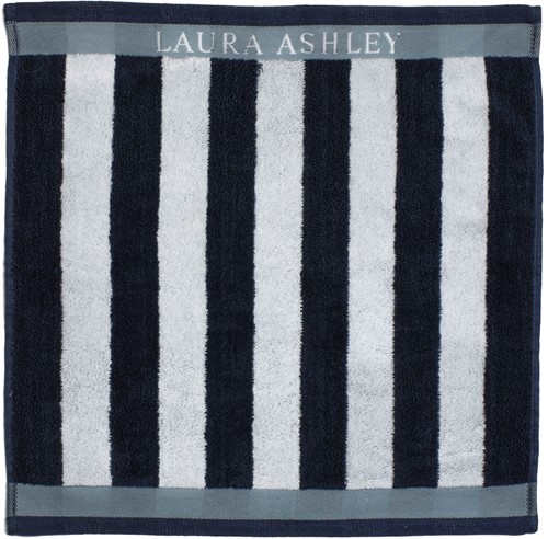 Laura Ashley Kitchen Teatowel Midnight Vertical stripe