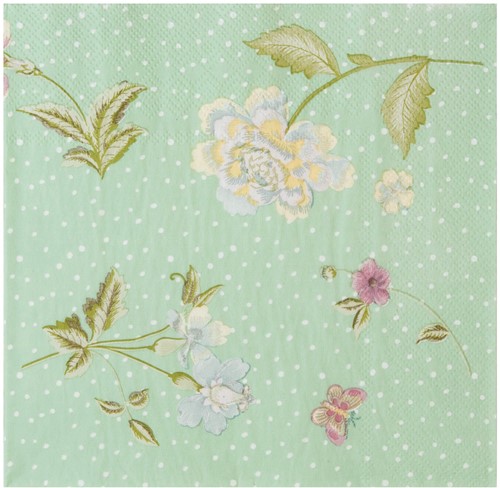 Laura Ashley Set 20 Napkins Paper Mint Uni