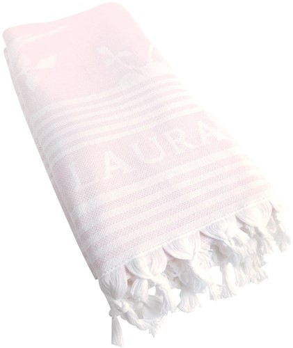 Laura Ashley Beachtowel/hammamtowel Pink 90x180 cm