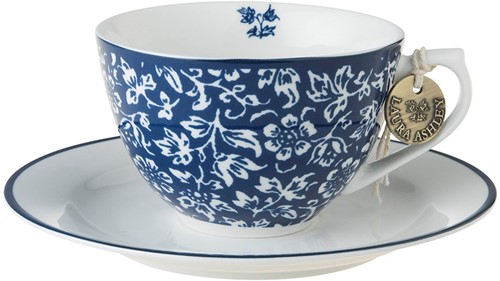Laura Ashley Cup and Saucer Sweet Alyssum 26 cl.