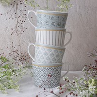 Laura Ashley Tea Collectables set 4 mokken assorti 30 cl