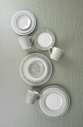Laura Ashley Wild Clematis set 4 porseleinen borden (23 cm)