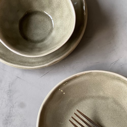Dutch Rose Plate 21,5 cm Olive-2