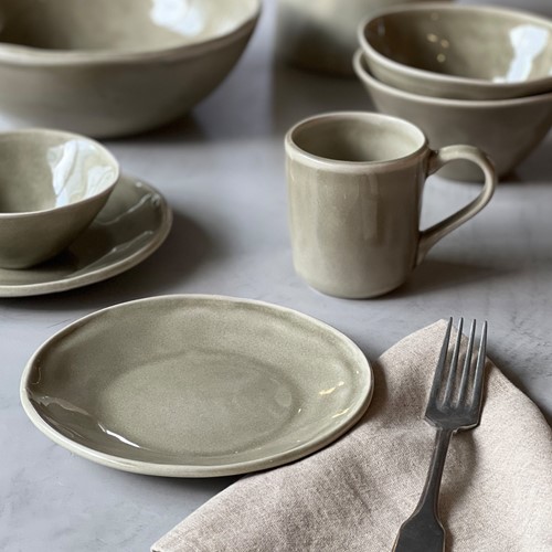 Dutch Rose Plate 26,5 cm Olive-6